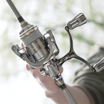 CROCH shallow spool twin handle spinning reel