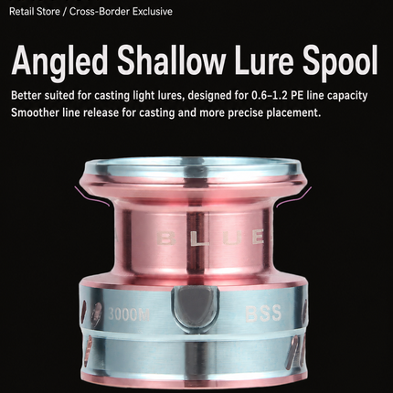 CROCH shallow spool lure reel