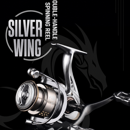 CROCH shallow spool twin handle spinning reel
