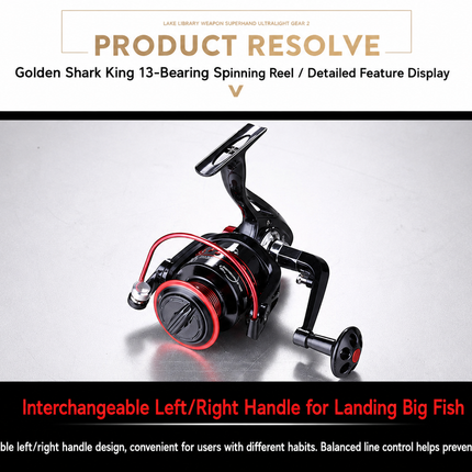 CROCH metal body spinning reel