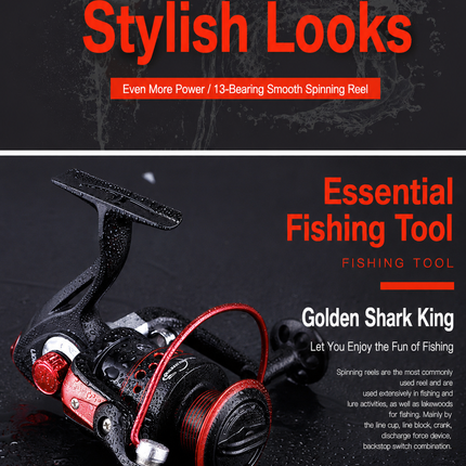 CROCH metal body spinning reel
