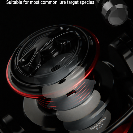 CROCH metal spool twin handle spinning reel