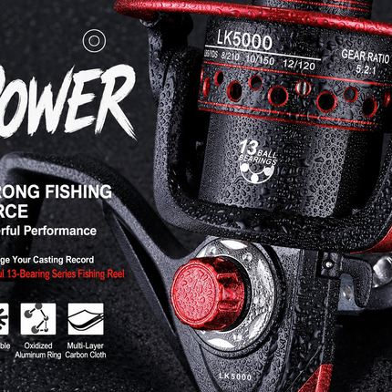 CROCH metal body spinning reel
