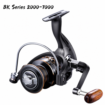 CROCH wood knob spinning reel