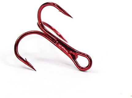 Treble Hooks Kit High Carbon Steel Round Bend Fishing Hook Set 4# 6# 8# – CROCH