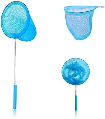 CROCH Kids Fishing Net - Extendable Handle Dip Net for Rockpools and Bug Catching
