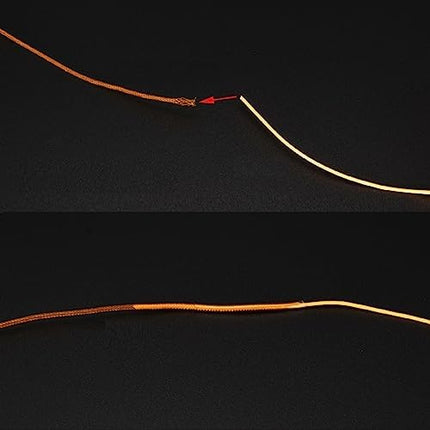 CROCH Fly Line Loop Connectors 10pc - 30lb Braided Loops for Fly Line to Leader