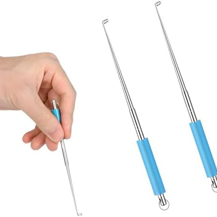 CROCH Hook Remover 2pc - Stainless Disgorger for Quick Barbless Hook Release