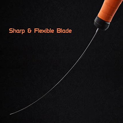Meat and Fish Fillet Knife - Curved Steel Blades with Sheath – CROCH