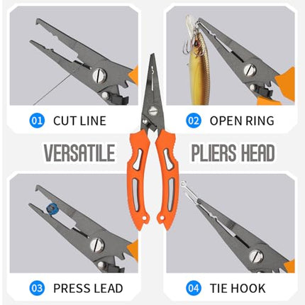 Fishing Tool Kit – Corrosion-Resistant Fishing Gear Set with Pliers – CROCH