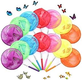 CROCH Kids Fishing Net - Extendable Handle Dip Net for Rockpools and Bug Catching