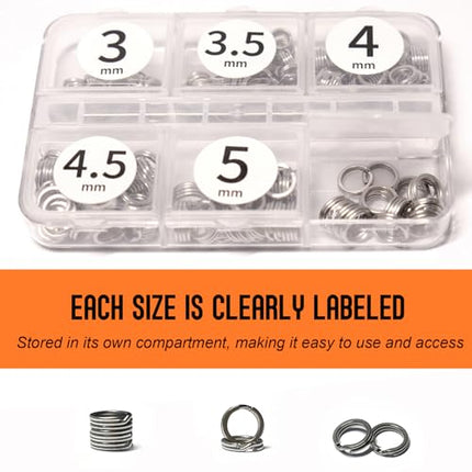 Split Ring Stainless Steel Flattened Fishing Lure Rings Heavy Duty – CROCH