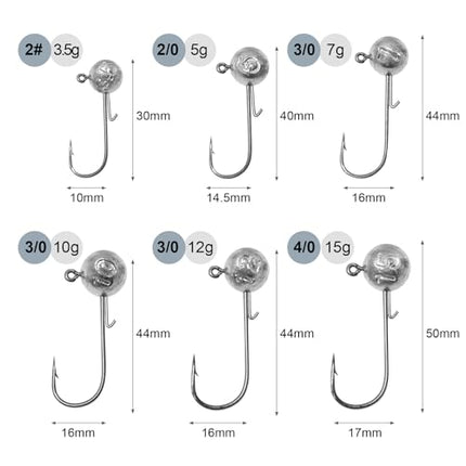 Fishing Jig Heads Hooks Kit – CROCH