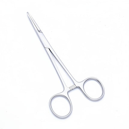 CROCH Fishing Forceps Dog Hemostat Forceps Scissors Ear Hairs Tools Locking Pliers Stud Ball earings Holder Dog Ear Hair Grooming Tweezers Forceps(Straight, Silver, 125mm)