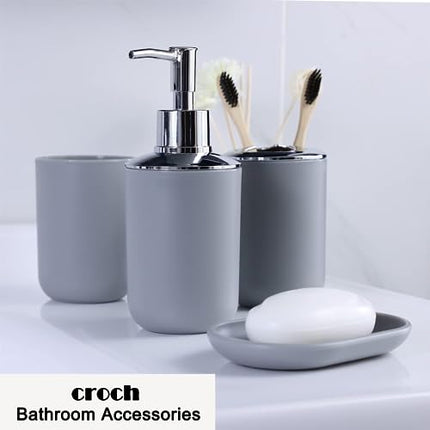 Bathroom Accessories Set 6 Piece - Trash Can – CROCH