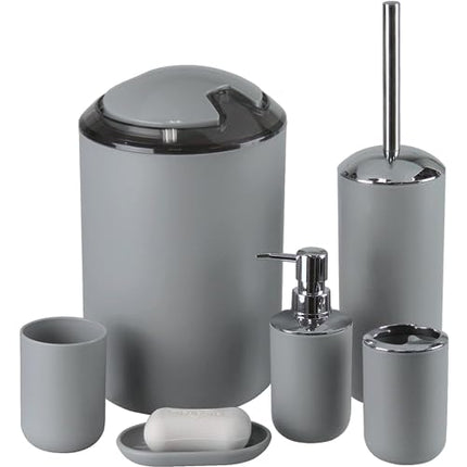 Bathroom Accessories Set 6 Piece - Trash Can – CROCH