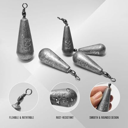 Fishing Weights Sinkers Set Pear-Shaped – CROCH