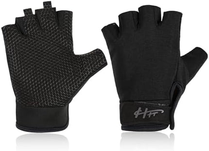 CROCH Fingerless Fishing Gloves - Grip Palm Gloves for Casting Paddling and Handling