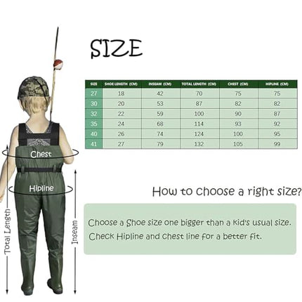 Chest Waders for Children's Waterproof with Rubber Boots – CROCH
