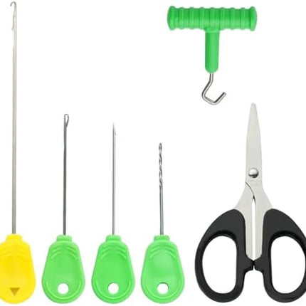 CROCH Baiting Needle Set 6 in 1 - Carp Rig Tools with Boilie Drill and Stringer Needle