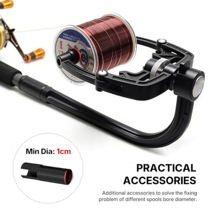 Fishing Line Spooler – Adjustable Fishing Line Winder with No Line Twist – CROCH