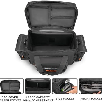 CROCH Carp Shoulder Tackle Bag - Padded Sea and Coarse Fishing Bag with Rod Sleeve