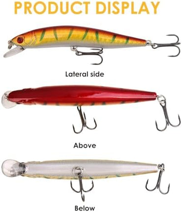 CROCH Sea Minnow Lures 7pc - Sinking Hard Body Baits for Tailor Salmon and Flathead