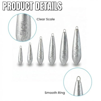 Fishing Weights Carp Bait - Raindrop Streamlined Design – CROCH