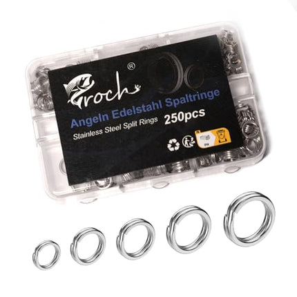 Split Ring Stainless Steel Flattened Fishing Lure Rings Heavy Duty – CROCH