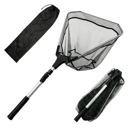 Foldable Fishing Landing Net with Telescopic Handle – CROCH