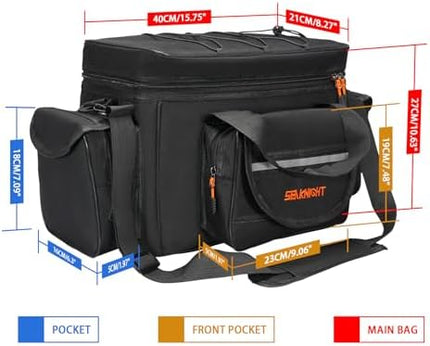 CROCH Carp Shoulder Tackle Bag - Padded Sea and Coarse Fishing Bag with Rod Sleeve