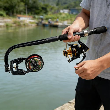Fishing Line Spooler – Adjustable Fishing Line Winder with No Line Twist – CROCH