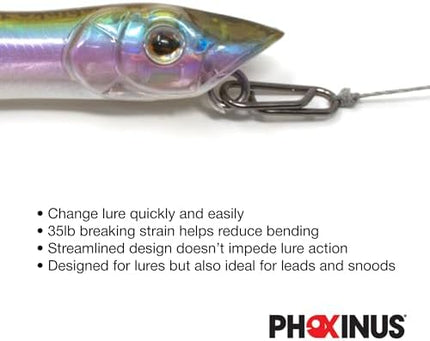 CROCH Mini Lure Link Clips - Quick Change Snaps for Lures and Hooklinks