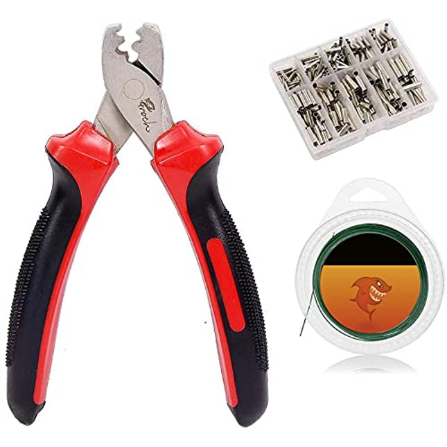 CROCH Hand Crimper Tools Stainless Steel Fishing Pliers Braid Cutters Fish Holder Hook Remover