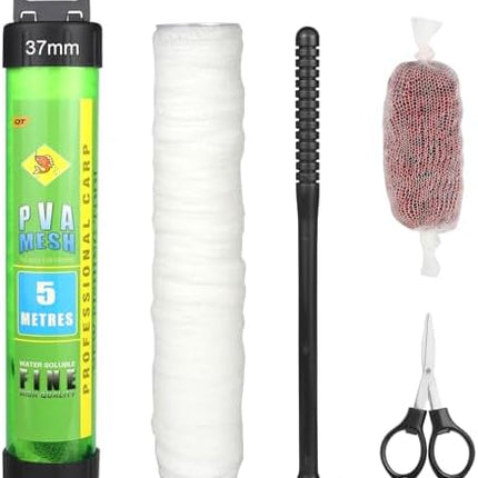 CROCH PVA Mesh Kit 5m with Plunger - Narrow to Wide Mesh for Sticks and Bags