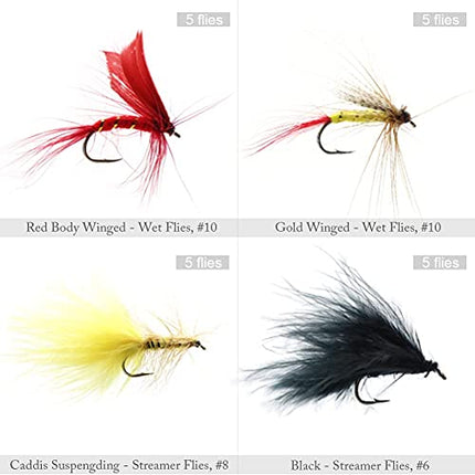 Fly Fishing Dry Flies Wet Flies 120pcs Assortment Kit – CROCH