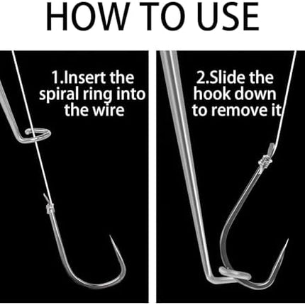 CROCH Hook Remover 2pc - Stainless Disgorger for Quick Barbless Hook Release