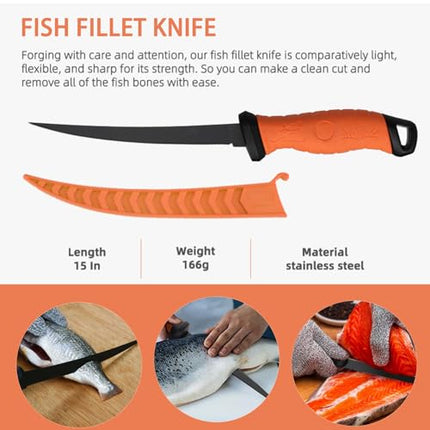 Fishing Tool Kit – Corrosion-Resistant Fishing Gear Set with Pliers – CROCH