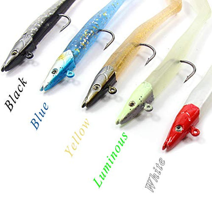 Jig Head Soft Plastic Fishing Lures with Hook Sinking Swimbaits – CROCH