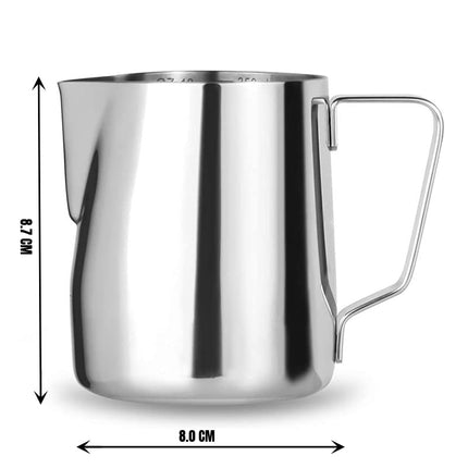 Stainless Steel Milk Frothing Pitcher Cappuccino Pitcher Pouring Jug – CROCH