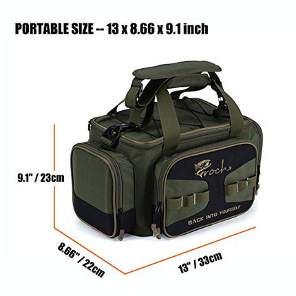Fishing Tackle Bag Waterproof Tackle Bag Storage(Only Include One – CROCH