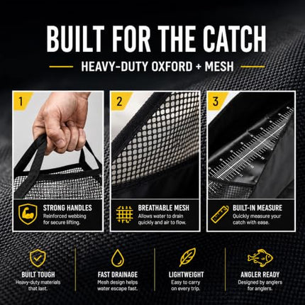 Fish Weighing Bag 4-in-1 Unhooking Mat with Measuring Tape 120x65cm – CROCH