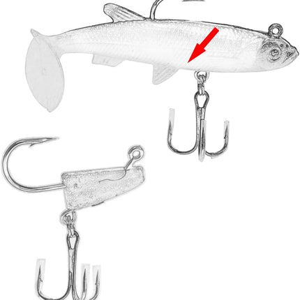 Soft Fishing Lures Pre-Rigged Soft Plastic Lures 10 Pack Jighead - view 7