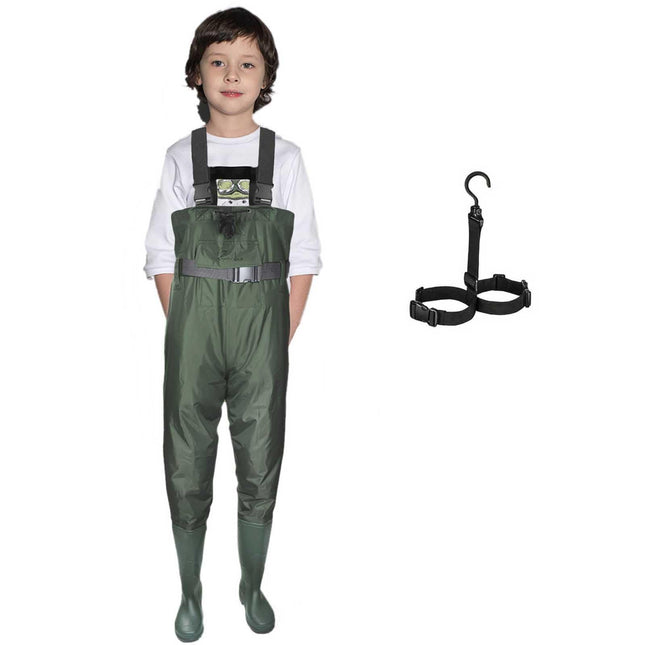 Chest Waders for Children's Waterproof with Rubber Boots - CROCH fishing tackle Australia