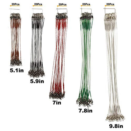 100pcs Fishing Wire Leader Rigging Trace Spinner Wire – CROCH
