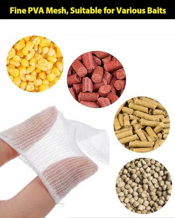 CROCH PVA Mesh 5m 37mm - Wide Dissolving Mesh for Boilies and Pellet Parcels