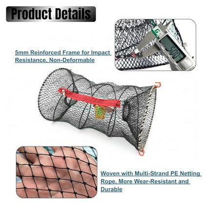 Collapsible Crab Trap - Versatile Fishing Basket for Crab – CROCH