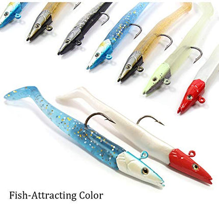 Jig Head Soft Plastic Fishing Lures with Hook Sinking Swimbaits – CROCH