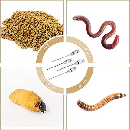 CROCH Baiting Needle 4 in 1 - Stainless Carp Bait Tool with Interchangeable Heads
