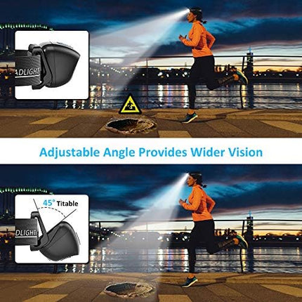 CROCH Rechargeable Head Torch 250lm - Motion Sensor Headlamp for Night Fishing